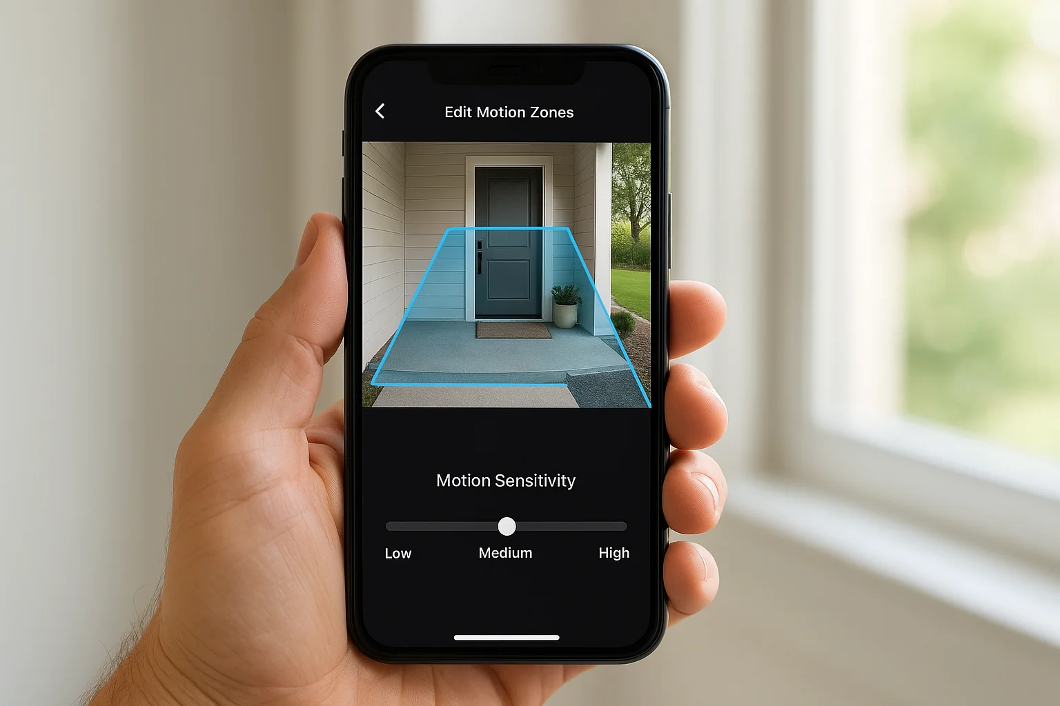 Adjust your motion zones and sensitivity